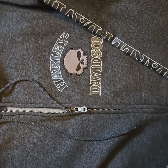 Harley Davidson Hooded Willie G Skull Sweatshirt SZ S NWOT - Picture 4 of 7